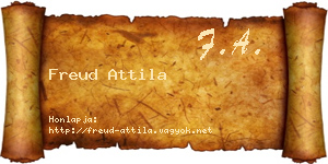 Freud Attila névjegykártya